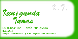 kunigunda tamas business card