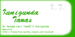 kunigunda tamas business card